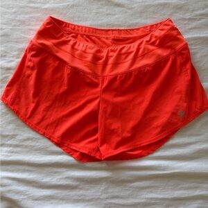 Oiselle Vibrant Orange Women's Athletic Shorts